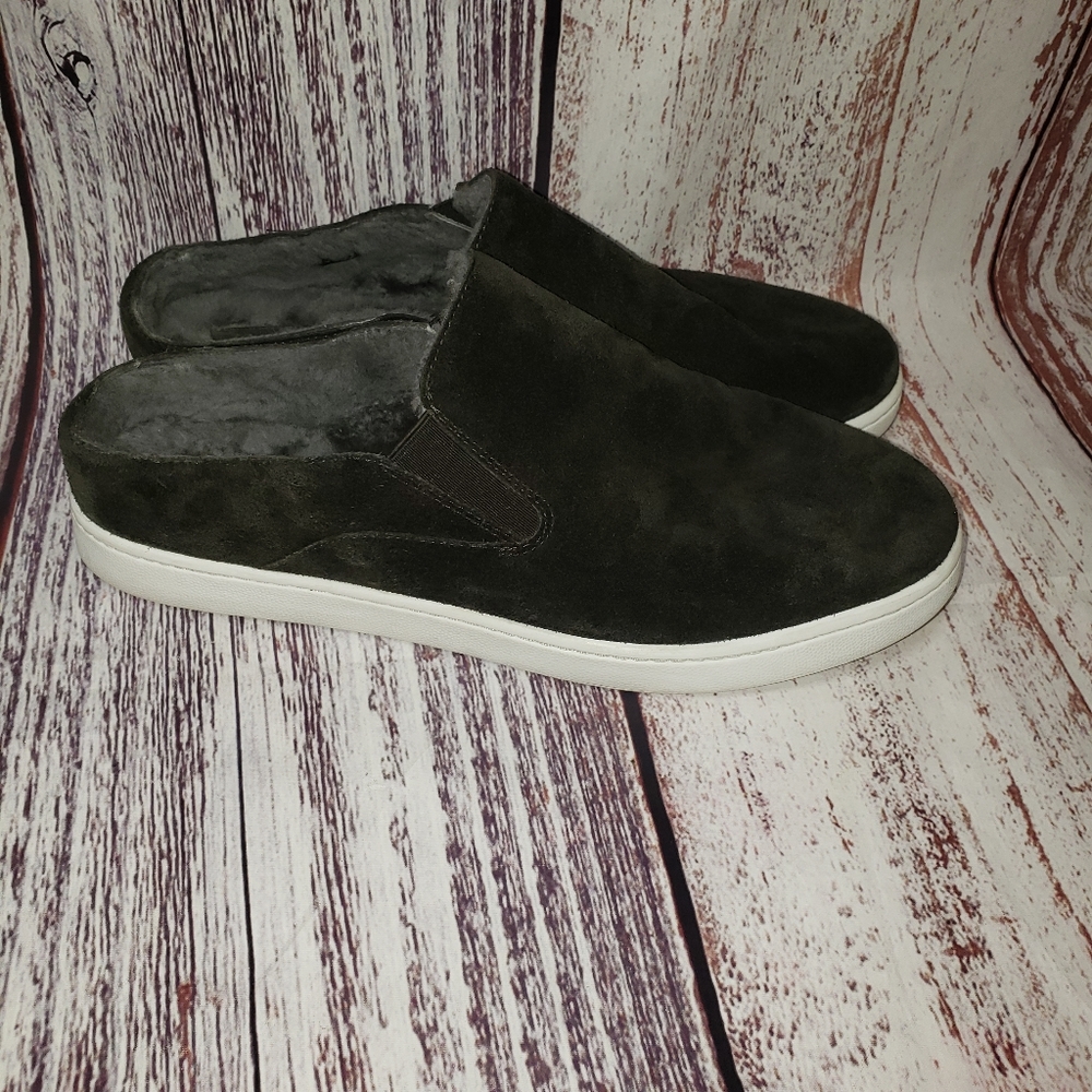 Vince Verrell 3 Suede Shearling Mule Style Sneaker